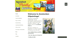 Desktop Screenshot of amsterdamoilpaintings.com