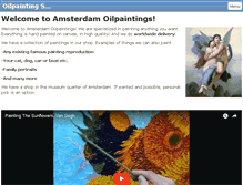 Tablet Screenshot of amsterdamoilpaintings.com